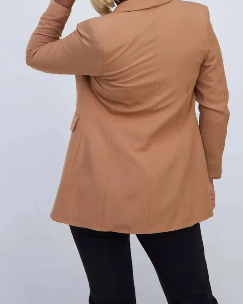 Fashion  Blazer - Brown view 3